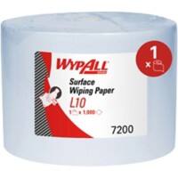 Lingettes nettoyantes WYPALL L10 Rouleau Bleu 1 épaisseur 7200 1000 Feuilles