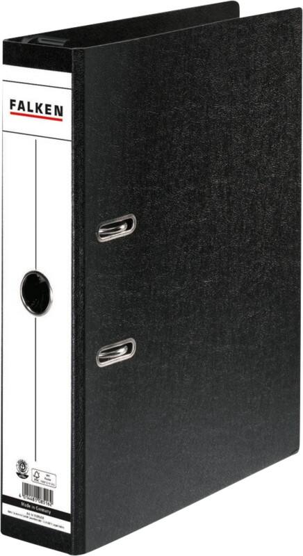 Classeur à levier Falken Large A4 70 mm Noir 2 Anneaux S 70 Carton robuste