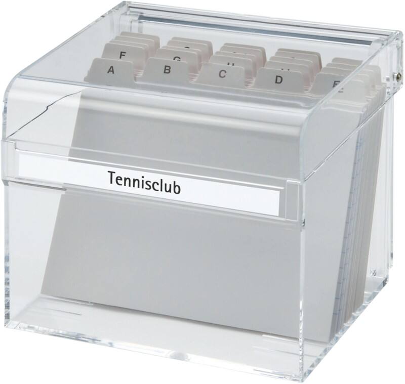 Boîte à fiches MAUL 19528-05 A6 100 cartes Transparent 15,7 x 12,8 x 12,5 cm