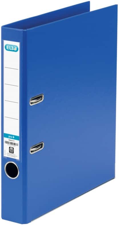 Classeur à levier ELBA Étroit Smart Pro+ A4 50 mm Bleu 2 Anneaux Plastique