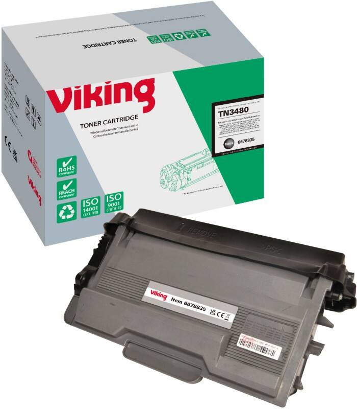 Toner Viking compatible Brother TN-3480 Noir