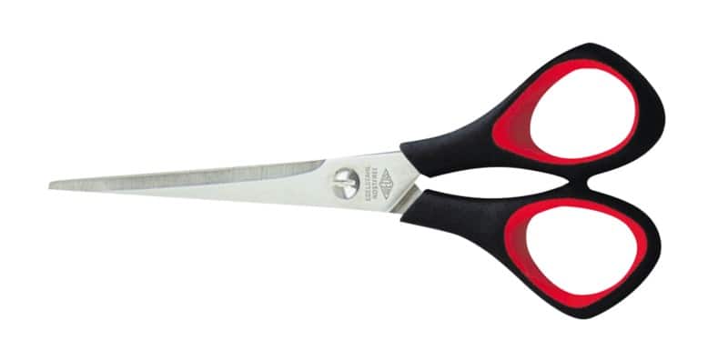 Ciseaux WEDO 97665 Pour droitiers Noir, rouge 160 mm