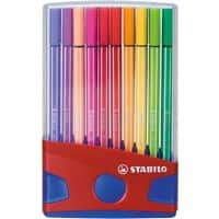 Stylo-feutre STABILO Pen 68 - Moyen Assortiment 20 Unités