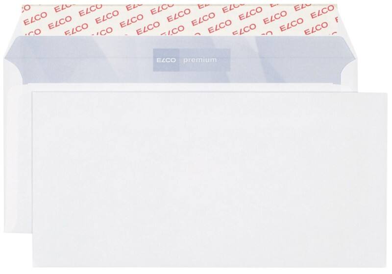 Enveloppes Elco Premium Sans fenêtre C5 229 (l) x 114 (h) mm Bande adhésive Blanc 80 g/m² 500 Unités