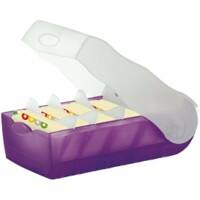 Boîtier en plastique pour cartes HAN 998-673 Violet translucide 500 9,7 x 19,1 x 6,7 cm