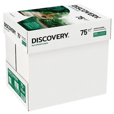 Papier Discovery écologique A4 75 g/m² Blanc Boîte de 2500 feuilles