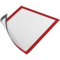 Cadre d'affichage DURABLE DURAFRAME A4 Magnétique Rouge PVC 486903 24,5 (L) x 0,5 (P) x 32,5 (H) cm 5 Unités