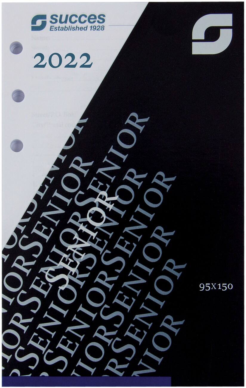Recharge pour agenda SUCCES Senior A6 4 langues 1 jour par page 2022 Blanc
