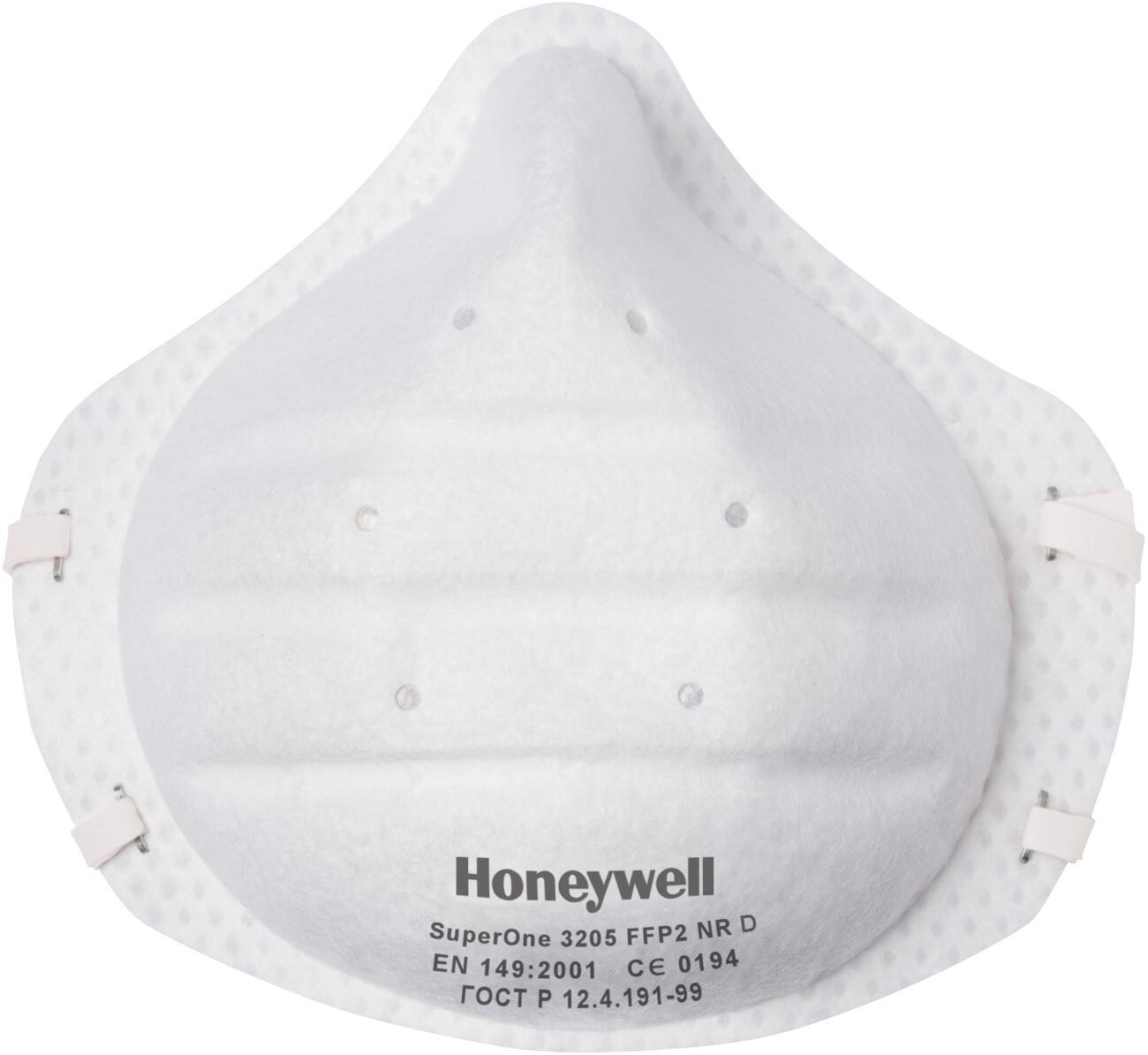 Masque de protection respiratoire Honeywell 3205 FFP2 Blanc 30 Unités