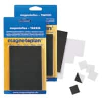 Autocollants magnetoplan Takkis Magnétique 2 x 2 cm Noir 15502 1 Feuille de 60 Unités