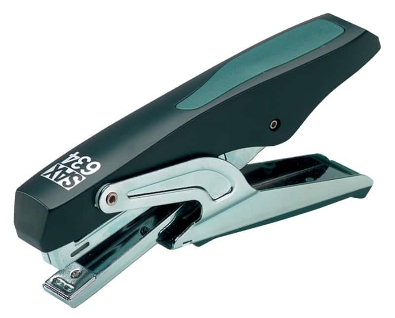 Pince agrafeuse SAX 634 Demi bande 16 Feuilles Gris, noir 10/5 Métal, plastique