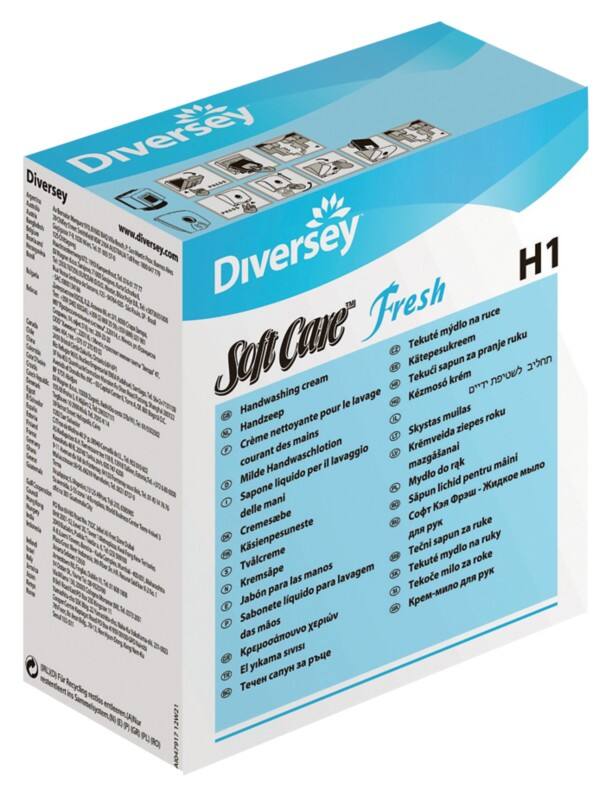 Recharge de savon pour les mains Soft Care Liquide Frais Blanc 6960300 800 ml