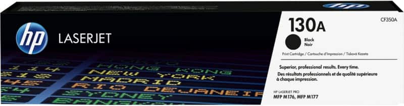 Cartouche jet d'encre HP D'origine 130A CF350A Noir