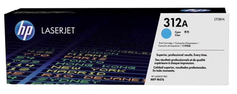Toner HP 312A D'origine CF381A Cyan