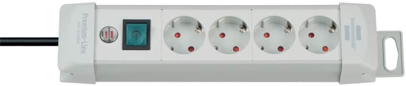 Multiprise brennenstuhl Premium-Line 4 prises Blanc