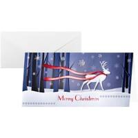 Cartes de Noël avec enveloppes Sigel Winter's Eve 220 g/m² 22 x 11 cm Assortiment 10 Unités
