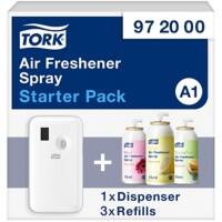 Distributeur pour aérosol désodorisant Tork Starterpack A1 Assortiment