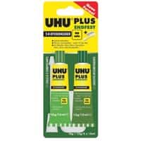 Colle liquide UHU Plus Permanente Liquide Transparent 45670 30 g 2 Unités de 15 ml
