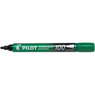 Marqueur permanent Pilot 100 Fin Pointe Ogive Vert