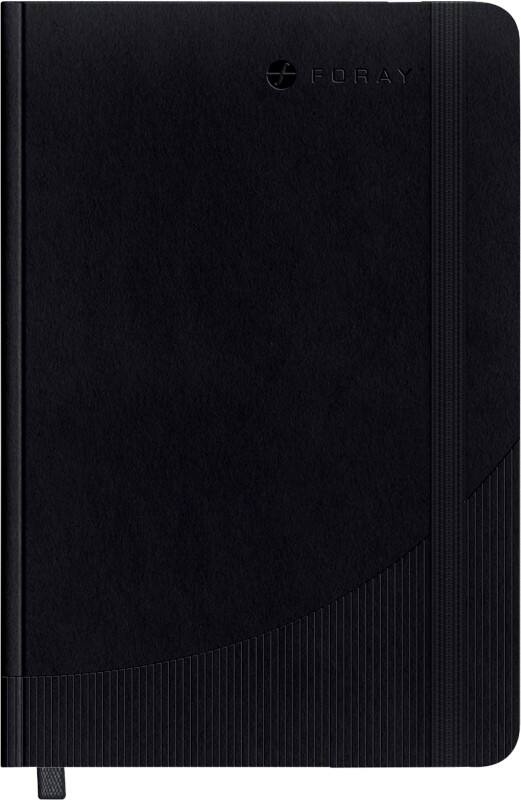 Cahier Foray Classic Noir A6 Couverture rigide Ligné 80 feuilles