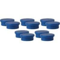 Aimants pour tableau blanc Viking Bleu 1,1 kg Capacité de charge 20 mm 10 Unités