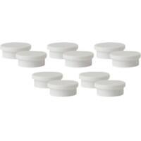 Aimants pour tableau blanc Viking Blanc 1,1 kg Capacité de charge 20 mm 10 Unités