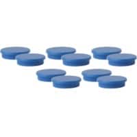 Aimants pour tableau blanc Viking Bleu 2 kg Capacité de charge 30 mm 10 Unités