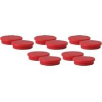 Aimants pour tableau blanc Viking Rouge 2 kg Capacité de charge 30 mm 10 Unités