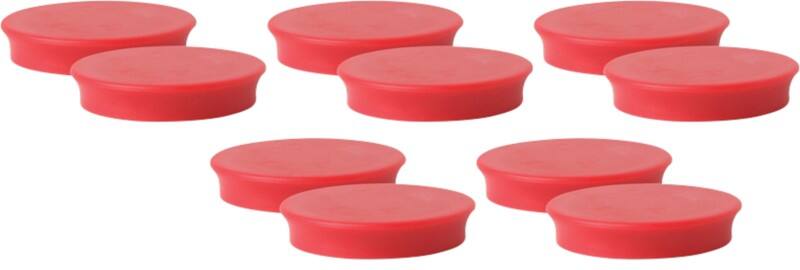 Aimants pour tableau blanc Viking Rouge 2,2 kg Capacité de charge 40 mm 10 Unités