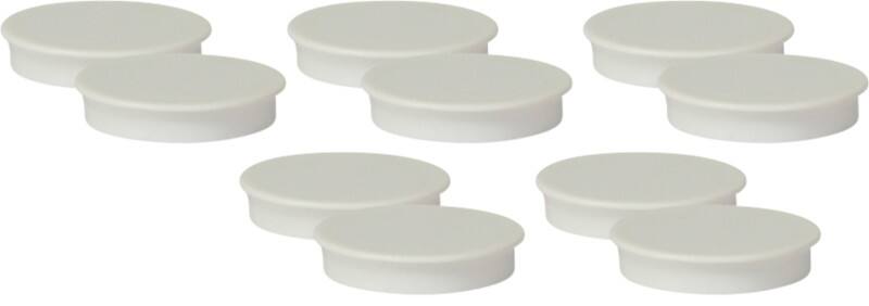 Aimants pour tableau blanc Viking Blanc 2,2 kg Capacité de charge 40 mm 10 Unités