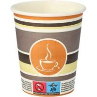 Gobelets jetables PAPSTAR Jetables Carton 200 ml 80 mm Assortiment 50 unités