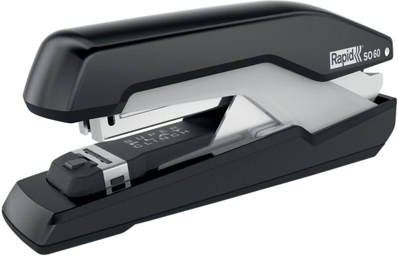 Agrafeuse grande capacité Rapid Supreme Omnipress SO60 Pleine bande 60 Feuilles Gris, noir Omnipress 60 Plastique
