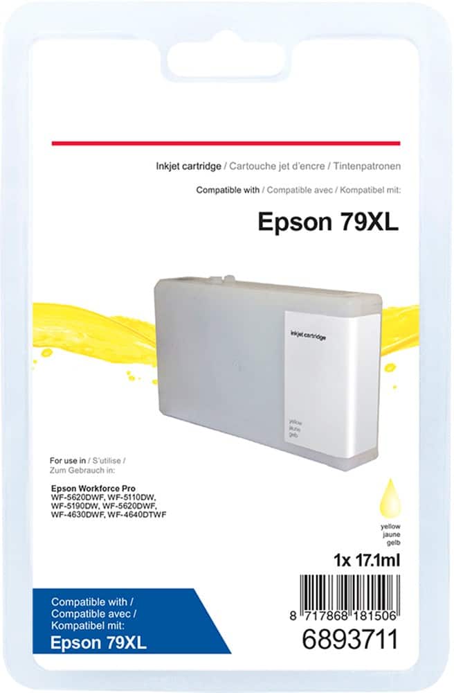 Cartouche jet d'encre Office Depot Compatible Epson 79XL Jaune