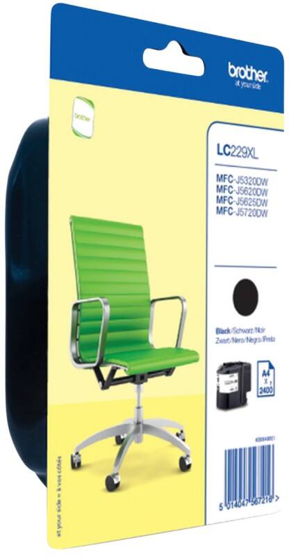 Cartouche jet d'encre Brother LC229XLBK D'origine Noir