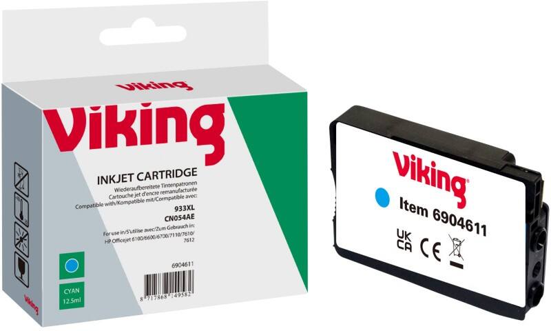 Cartouche jet d'encre Viking 933XL Compatible HP CN054E Cyan