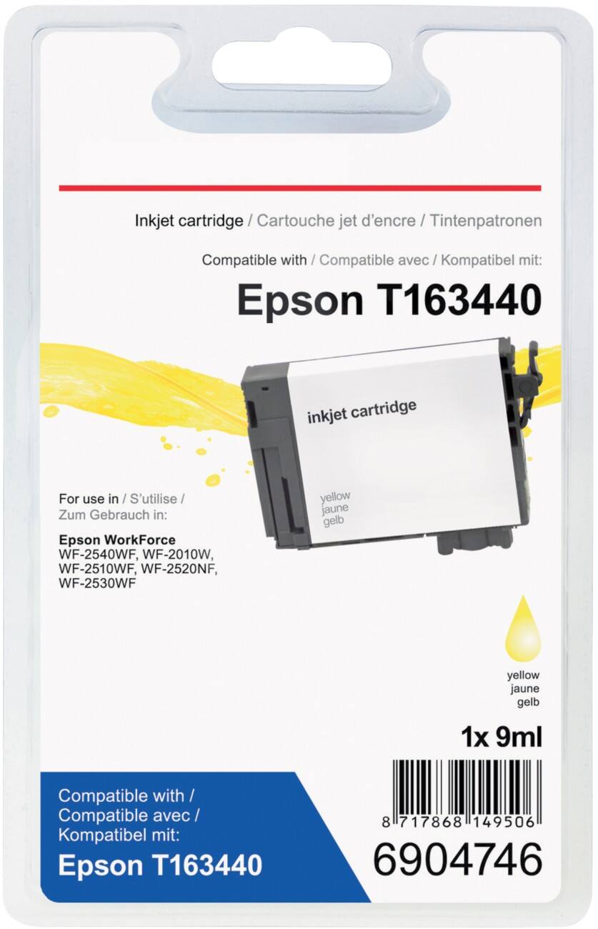 Cartouche jet d'encre Office Depot Compatible Epson 16XL Jaune