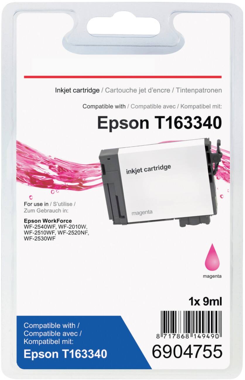 Cartouche jet d'encre Office Depot Compatible Epson 16XL Magenta T163340