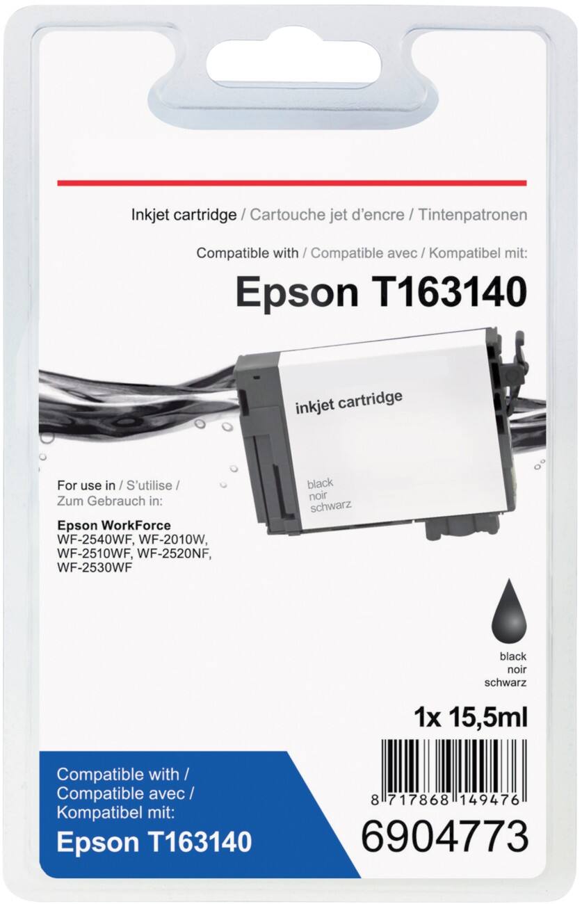 Cartouche jet d'encre Office Depot Compatible Epson 16XL Noir