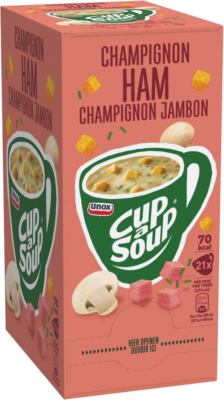 Soupe instantanée Cup-a-Soup Champignon Jambon 18691101 21 Unités de 175 ml