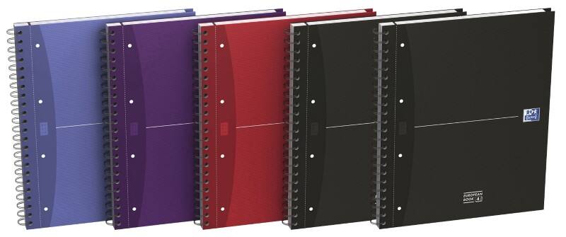 Cahier OXFORD Office Essentials A4+ Quadrillé Reliure en spirale Carte Blanc Perforé 240 Pages 5 Unités de 120 Feuilles