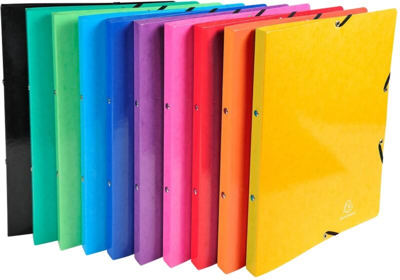 Classeur Exacompta Iderama 15 mm Carte lustrée A4 4 Anneaux Assortiment 20 Unités