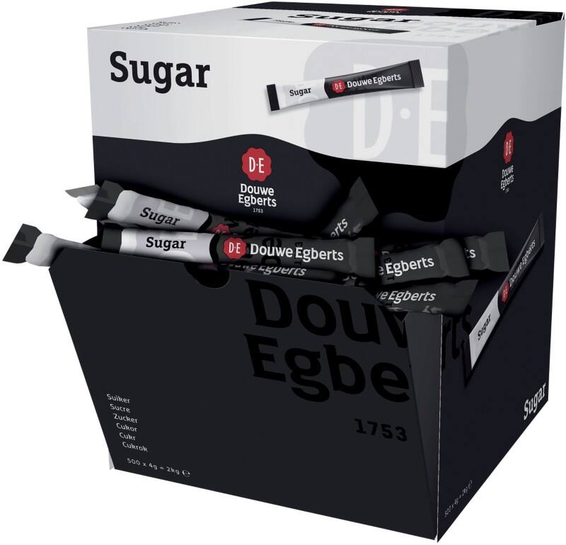 Sticks de sucre Douwe Egberts 4 gr 500 Unités de 4 g