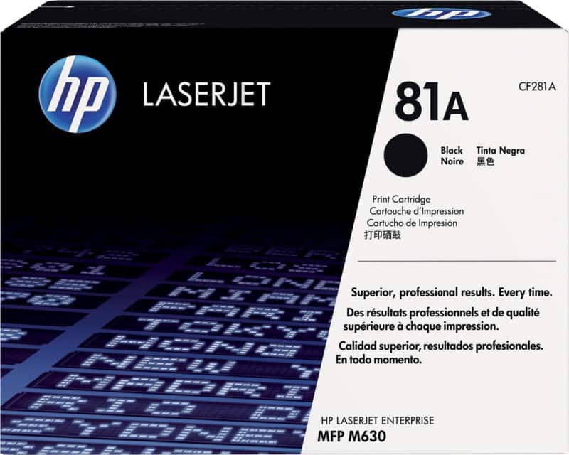 Toner HP 81A D'origine CF281A Noir