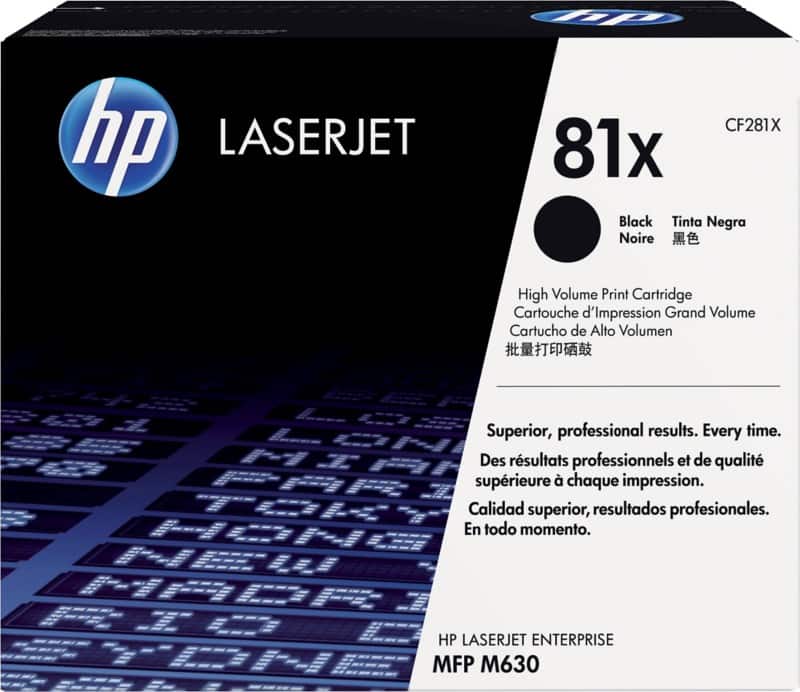 Toner HP 81X D'origine CF281X Noir
