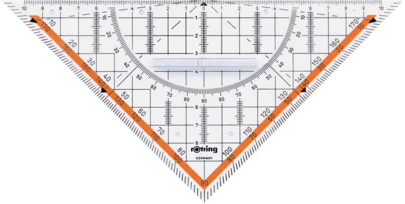 Équerre de géométrie Rotring S0903950 Transparent 23 cm