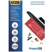 Pochettes de plastification Fellowes Protect A4 Brillant 175 microns (2 x 175) Transparent 100 unités