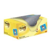 Notes Post-it 38 x 51 mm Jaune canari 100 Feuilles Pack économique 16 + 4 GRATUITS