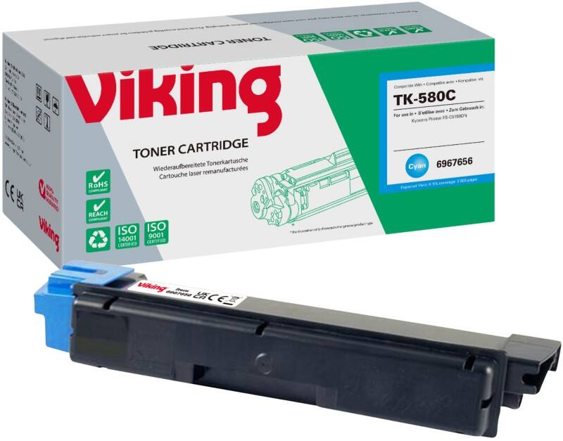 Toner Viking compatible Kyocera TK-580C Cyan