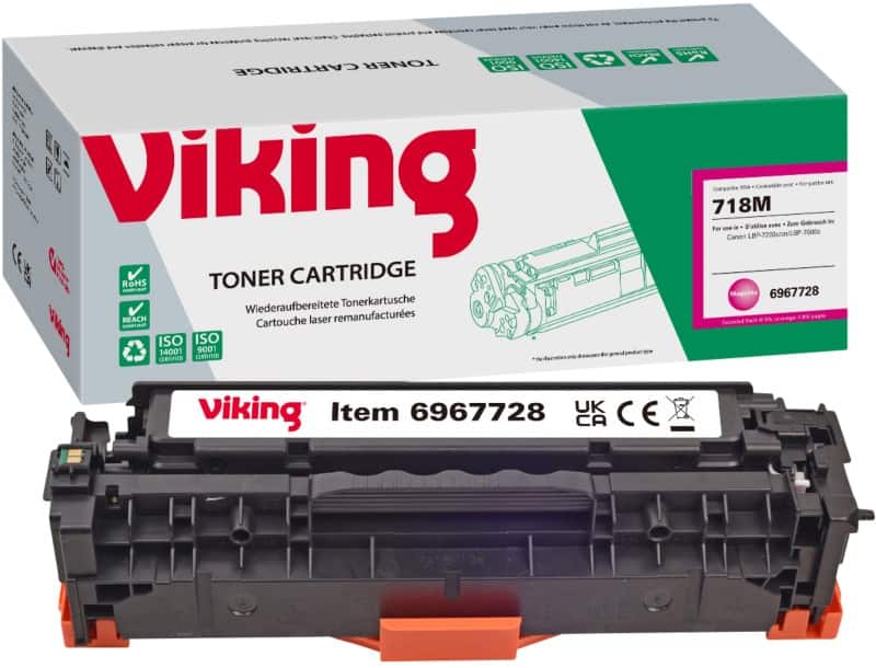Toner Viking Compatible Canon 718M Magenta