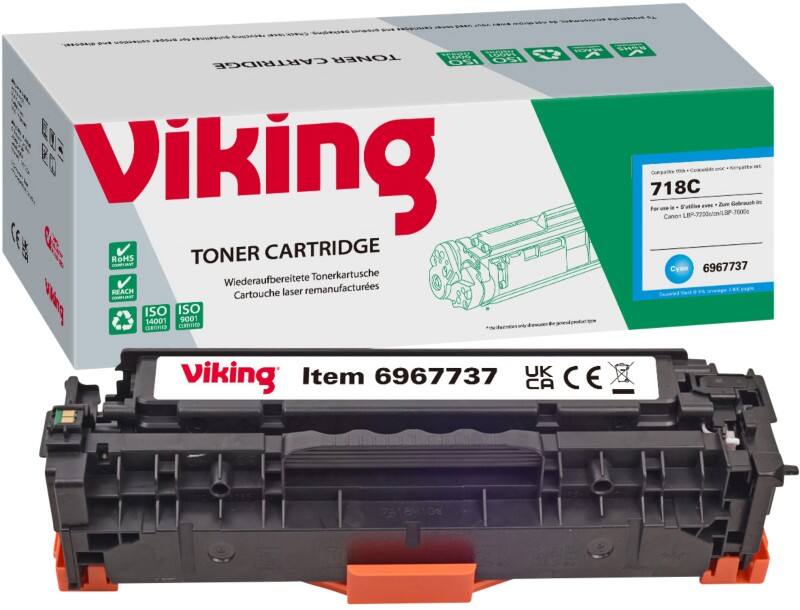 Toner Viking Compatible Canon 718C Cyan